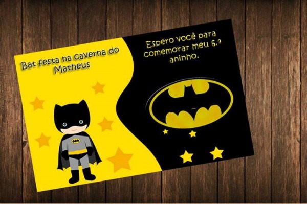 Convite Batman No Elo7 Convite Batman No Elo7