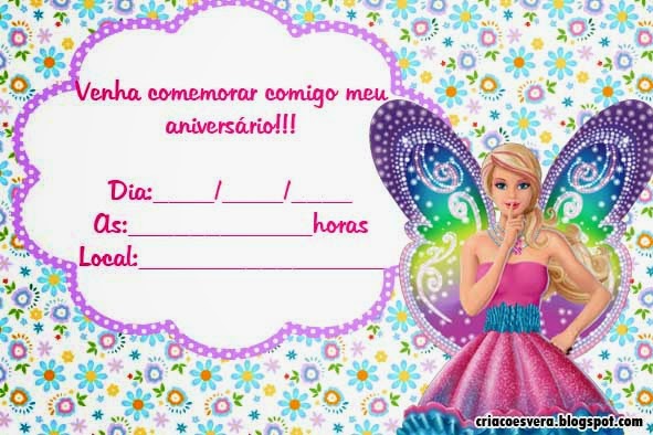 Convites Da Barbie Para Imprimir Convites Da Barbie Para Imprimir