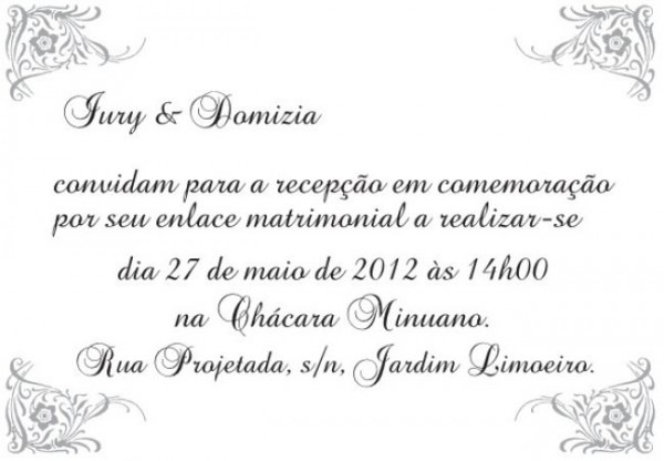 Convite Bonito Para Casamento Civil Convite Bonito Para Casamento Civil