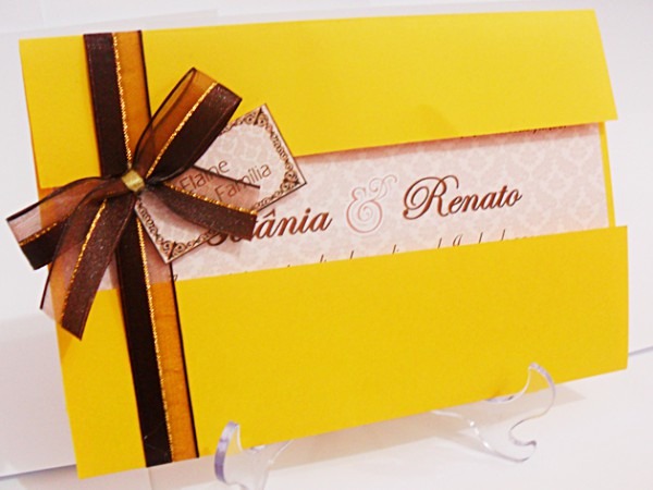 Convite Casamento Amarelo No Elo7 Convite Casamento Amarelo No Elo7