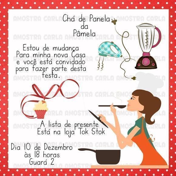 Convite Chá De Panela 3 â Modelos De Convite Convite Chá De Panela 3 â Modelos De Convite