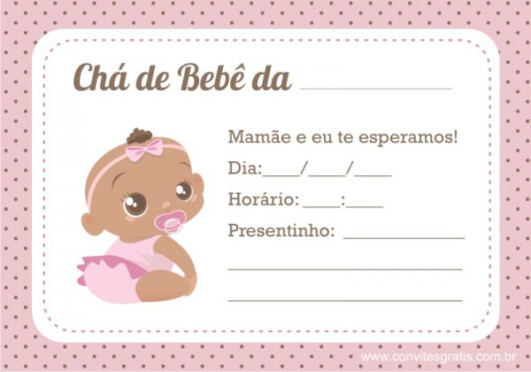 Convite ChÃ¡ De BebÃª Menino E Menina  70 Modelos, EditÃ¡veis Para