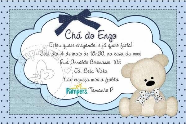 Convite Para Chá De Bebê Virtual +30 Convite Chá De Fraldas Convite Para Chá De Bebê Virtual +30 Convite Chá De Fraldas