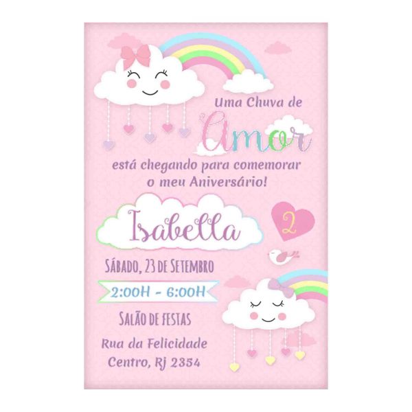 Convite Chuva De Benção Grátis Para Editar E Imprimir + Kit Convite Chuva De Benção Grátis Para Editar E Imprimir + Kit