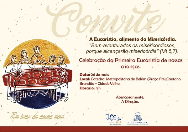 Convite â Primeira Eucaristia â Colégio Marista Nazaré Convite â Primeira Eucaristia â Colégio Marista Nazaré