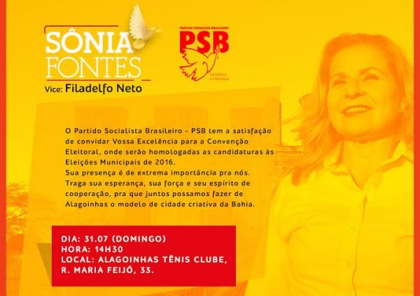 Convite Para Convenção De Sônia Fontes Viola Lei Eleitoral Convite Para Convenção De Sônia Fontes Viola Lei Eleitoral