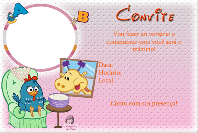 Convites Da Galinha Pintadinha Para Imprimir E Editar Convites Da Galinha Pintadinha Para Imprimir E Editar