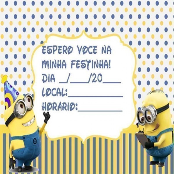 Convite De Aniversário Dos Minions â Modelos De Convite Convite De Aniversário Dos Minions â Modelos De Convite