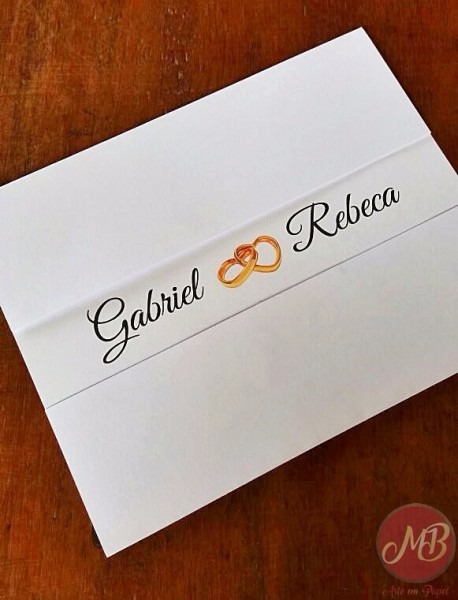 Convite De Casamento Simples Bonito E Barato 25 Unidades