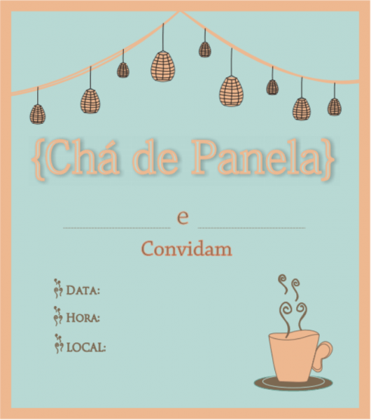 Convite De Chá De Cozinha Modelos Para Baixar E Imprimir Convite De Chá De Cozinha Modelos Para Baixar E Imprimir