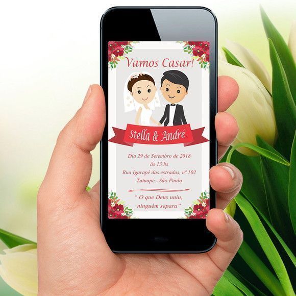 Convite Digital Whatsapp Casamento Convite Digital Whatsapp Casamento