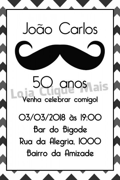 Convite Digital Festa Aniversário Homem Convite Digital Festa Aniversário Homem