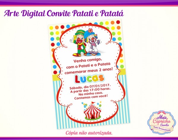 Convite Digital Patati Patatá No Elo7 Convite Digital Patati Patatá No Elo7
