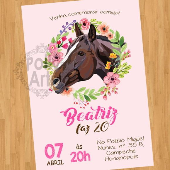 Convite Digital Virtual Cavalo Convite Digital Virtual Cavalo