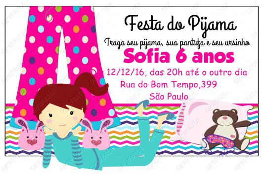 55 Convites Para Festa Do Pijama Para Imprimir & Como Fazer Em Casa! 55 Convites Para Festa Do Pijama Para Imprimir & Como Fazer Em Casa!