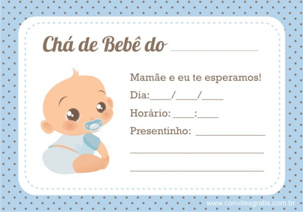 Convites Grátis Convites Para Chá De Bebê Convites Grátis Convites Para Chá De Bebê