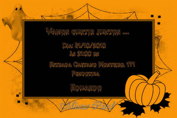 Convite Halloween No Elo7 Convite Halloween No Elo7