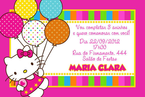 Convite Hello Kitty No Elo7 Convite Hello Kitty No Elo7