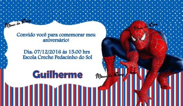 Convite Homem Aranha No Elo7 Convite Homem Aranha No Elo7