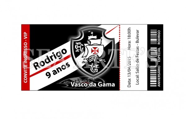 Convite Vasco Convite Vasco