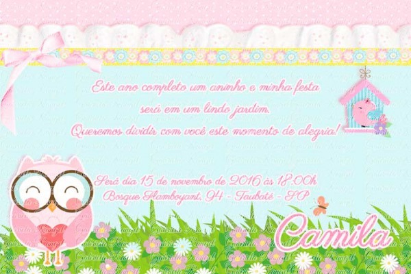 Convite Jardim Encantado No Elo7 Convite Jardim Encantado No Elo7