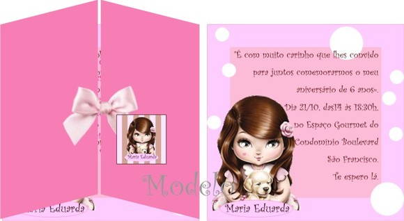 Convite Jolie Morena No Elo7 Convite Jolie Morena No Elo7