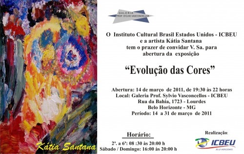 Convite Para Exposição âevolução Das Coresâ Convite Para Exposição âevolução Das Coresâ