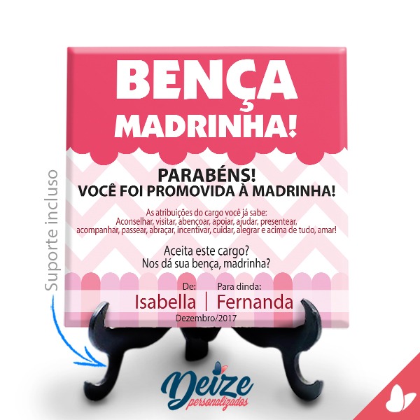 Convite Para Madrinha Batizado Convite Para Madrinha Batizado