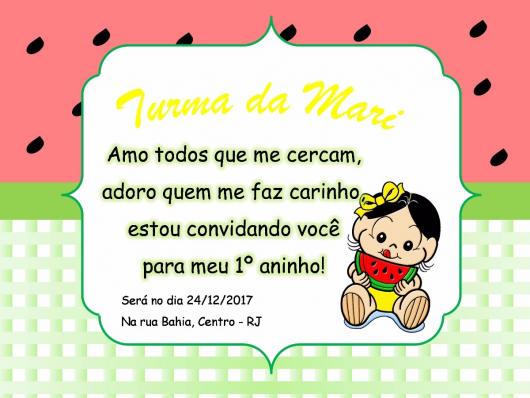 Convite Magali â 35 Inspirações Adoráveis P Festas De Aniversário! Convite Magali â 35 Inspirações Adoráveis P Festas De Aniversário!