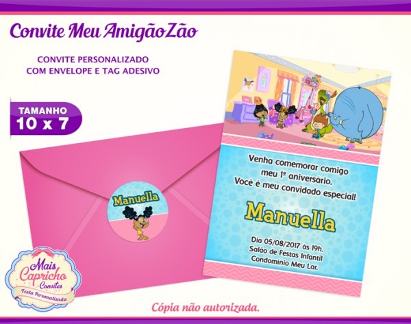 Convite Meu Amigãozão No Elo7 Convite Meu Amigãozão No Elo7