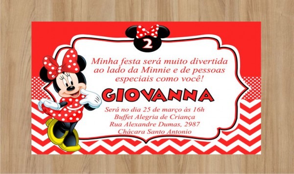 Convite Minnie Frete Grátis No Elo7 Convite Minnie Frete Grátis No Elo7