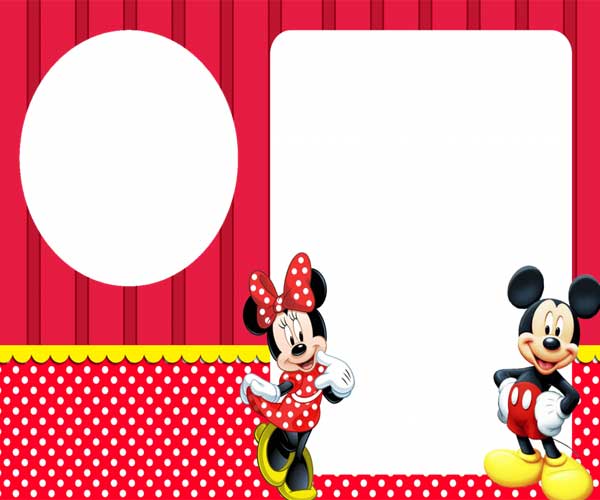 Convite Do Mickey Mouse  Modelos Para Imprimir E Editar, Como Fazer