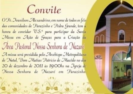 Convite Para Missa Em Ação De Graças â Modelos De Convite Convite Para Missa Em Ação De Graças â Modelos De Convite