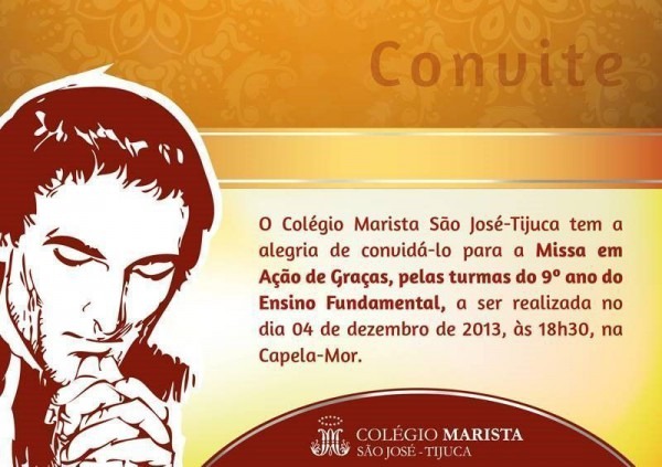 Convite Para Missa Em Ação De Graças â Modelos De Convite Convite Para Missa Em Ação De Graças â Modelos De Convite