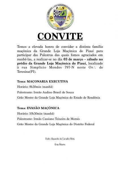 Oficio De Convite