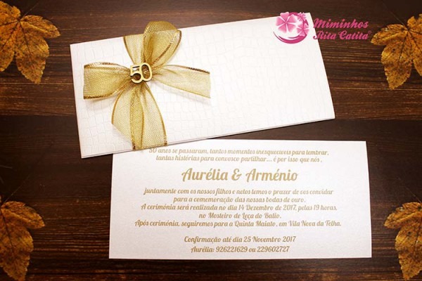 Convites Para Bodas De Ouro 50 Anos Personalizados Convites Para Bodas De Ouro 50 Anos Personalizados