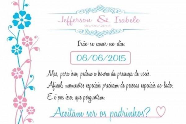 18 Convites Especiais Para Padrinhos â Modelos De Convite 18 Convites Especiais Para Padrinhos â Modelos De Convite