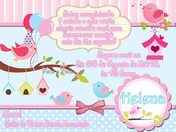 Convite Passarinho Jardim Encantado No Elo7 Convite Passarinho Jardim Encantado No Elo7