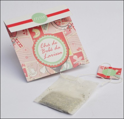 Convite Formato Sachet De Chá Convite Formato Sachet De Chá