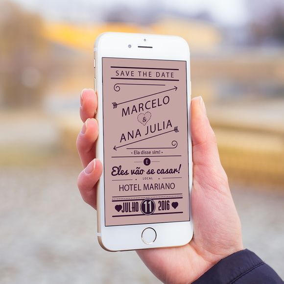 Convite Save The Date Digital Casamento Whatsapp Mod 1 Convite Save The Date Digital Casamento Whatsapp Mod 1