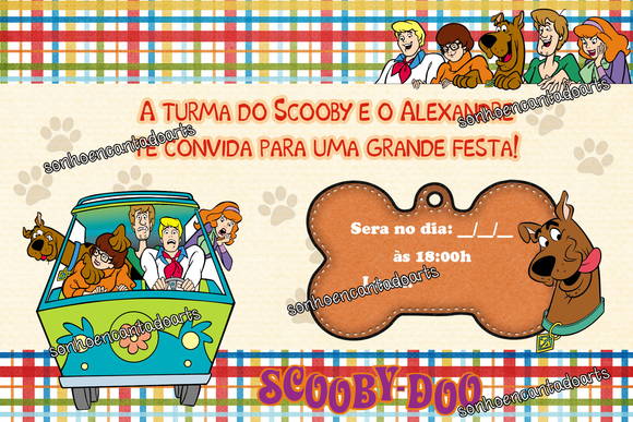 Convite Scooby Doo No Elo7 Convite Scooby Doo No Elo7