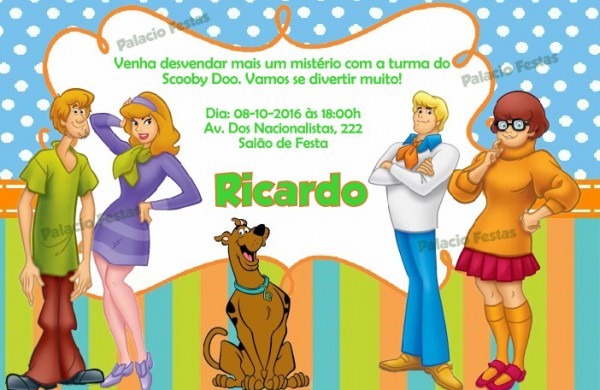 Convite Scooby Doo No Elo7 Convite Scooby Doo No Elo7