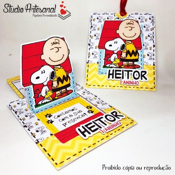 Convite Charlie Brown E Snoopy Convite Charlie Brown E Snoopy
