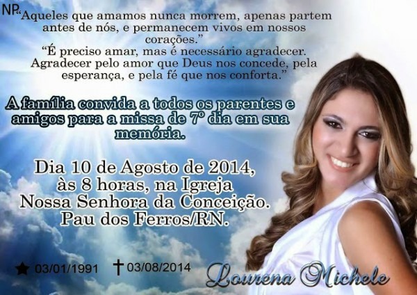 Blog ClÃstenes Carlos Convite Missa De 7º Dia Blog ClÃstenes Carlos Convite Missa De 7º Dia