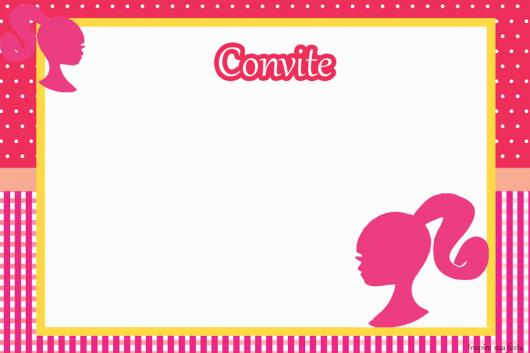 Convites Da Barbie 60 Ideias Fantásticas & Modelos Para Imprimir Convites Da Barbie 60 Ideias Fantásticas & Modelos Para Imprimir