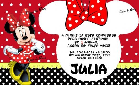 Convites Da Minnie 70 Inspirações FofÃssimas & Modelos Para Convites Da Minnie 70 Inspirações FofÃssimas & Modelos Para