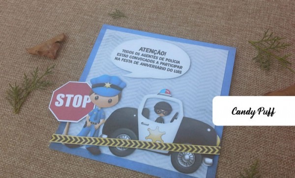 Convite De Aniversário Policia Convite De Aniversário Policia