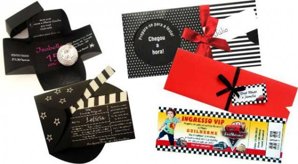 Convites De Aniversário Modernos E Personalizados Convites De Aniversário Modernos E Personalizados