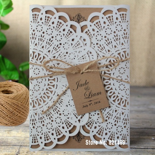 Convites De Casamento Rústico, Cartões De Convite De Noiva Showe Convites De Casamento Rústico, Cartões De Convite De Noiva Showe