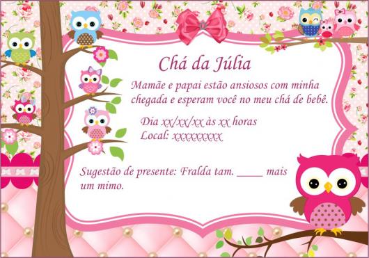 Convites De Chá De Bebê â 60 Ideias, Frases & Modelos Para Imprimir! Convites De Chá De Bebê â 60 Ideias, Frases & Modelos Para Imprimir!